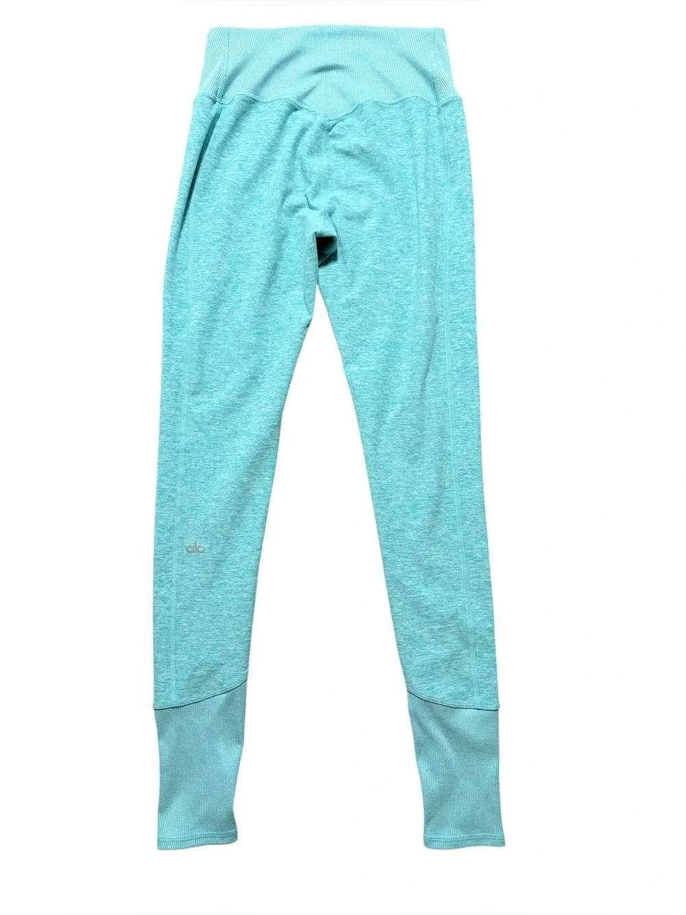 ALO High Waist Alosoft Lounge Legging in Bright Aqua Heather Size Small